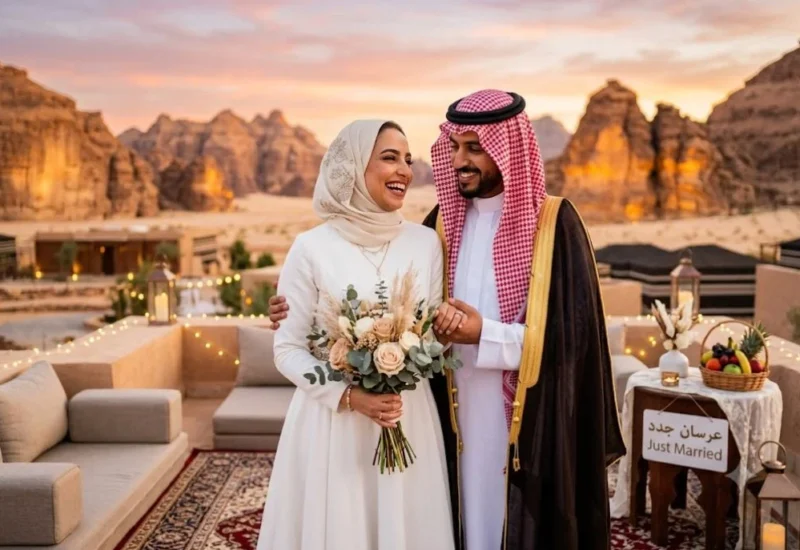 happily new honeumoon couple of KSA