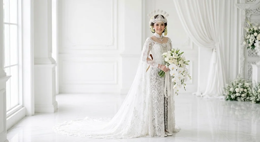 an image of indonesian bride, find from muslim marriage app indonesia