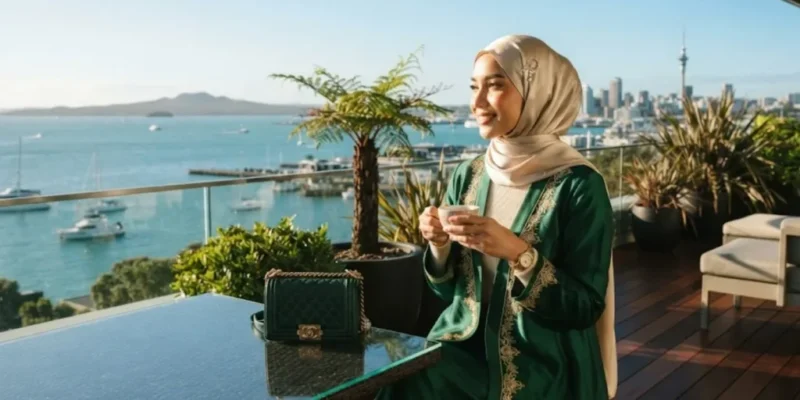 image of rich and luxury muslim girl new zealand