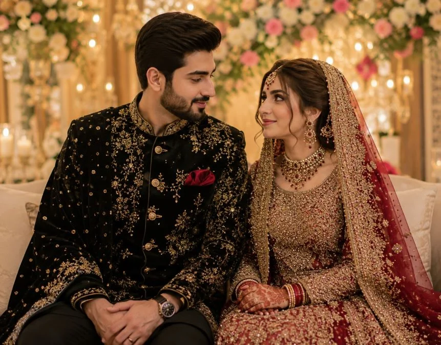 a pakistani newly wed couple