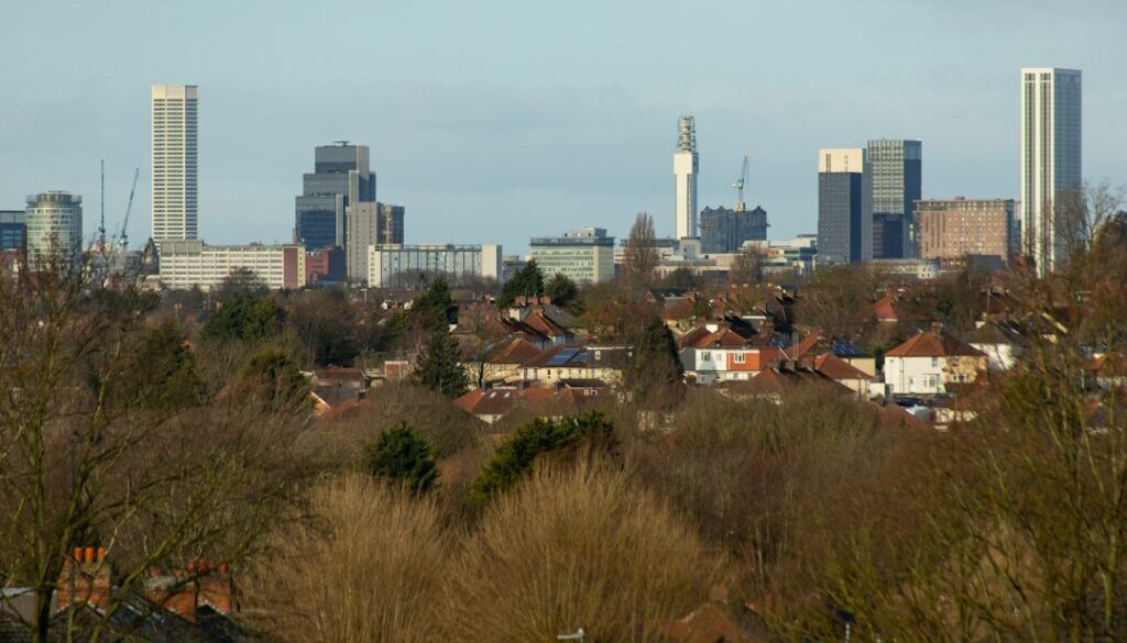 Birmingham UK city skyline for Muslim matrimony guide
