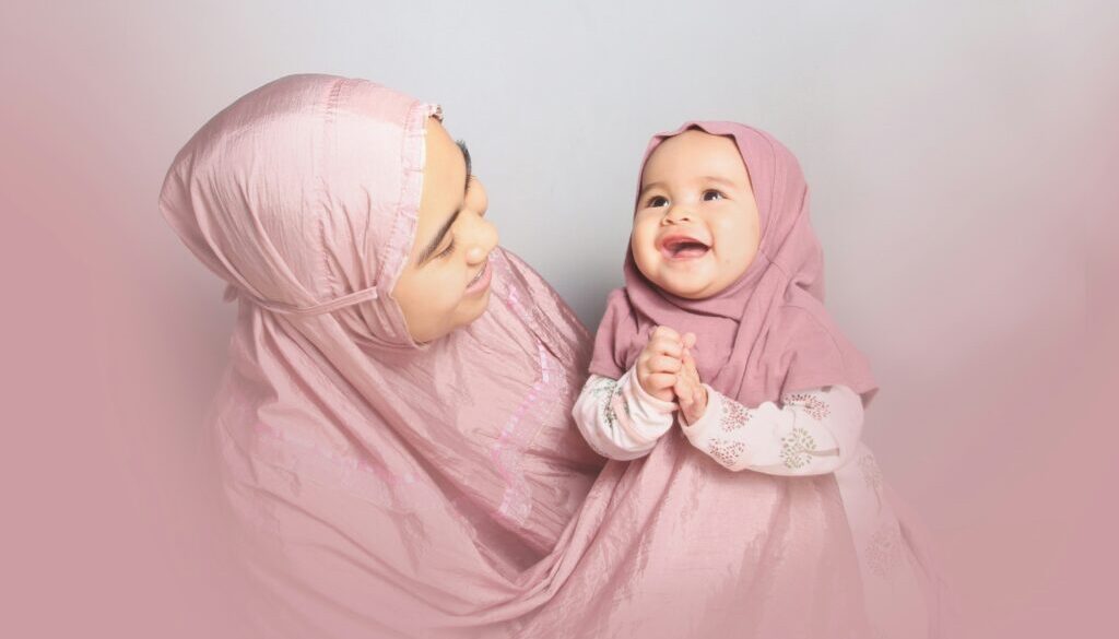 Muslim mother and child representing family-focused marriage